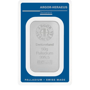 Argor Heraeus palládiumrúd - 50 g