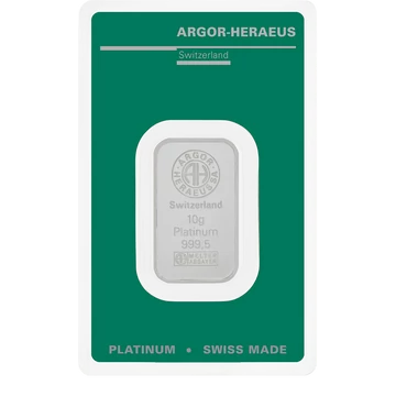 Argor Heraeus platinarúd - 10 g Argor Heraeus platinarúd - 10 g