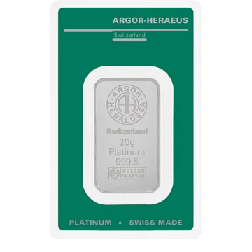 Argor Heraeus platinarúd - 20 g Argor Heraeus platinarúd - 20 g