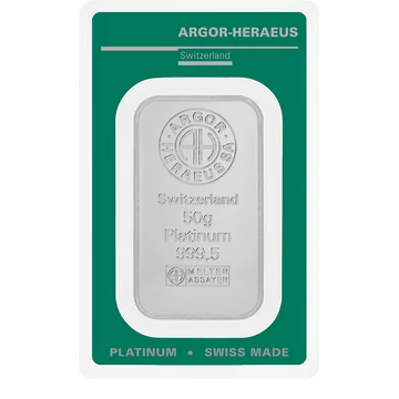 Argor Heraeus platinarúd - 50 g Argor Heraeus platinarúd - 50 g